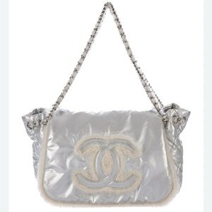 Chanel XL Polar Iced Flap Bag